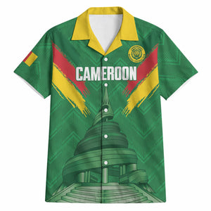 Cameroon Football Custom Hawaiian Shirt Reunification Monument Les Lionnes Indomptables