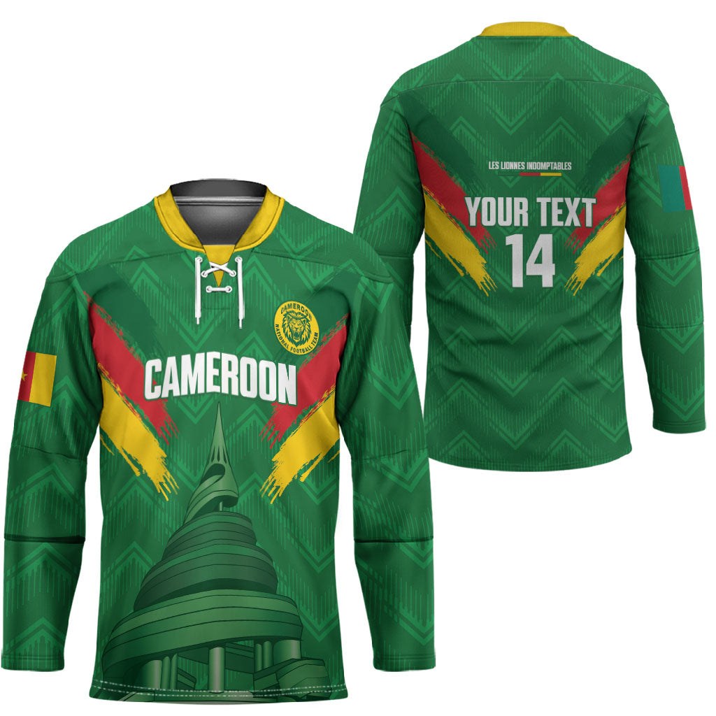 Cameroon Football Custom Hockey Jersey Reunification Monument Les Lionnes Indomptables
