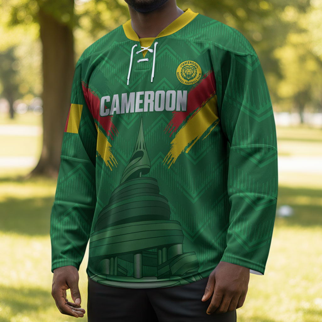 Cameroon Football Custom Hockey Jersey Reunification Monument Les Lionnes Indomptables
