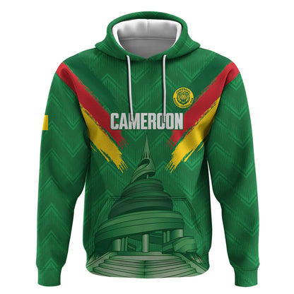Cameroon Football Custom Hoodie Reunification Monument Les Lionnes Indomptables