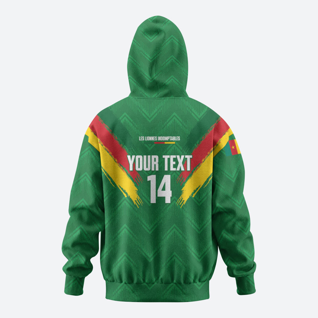 Cameroon Football Custom Hoodie Reunification Monument Les Lionnes Indomptables