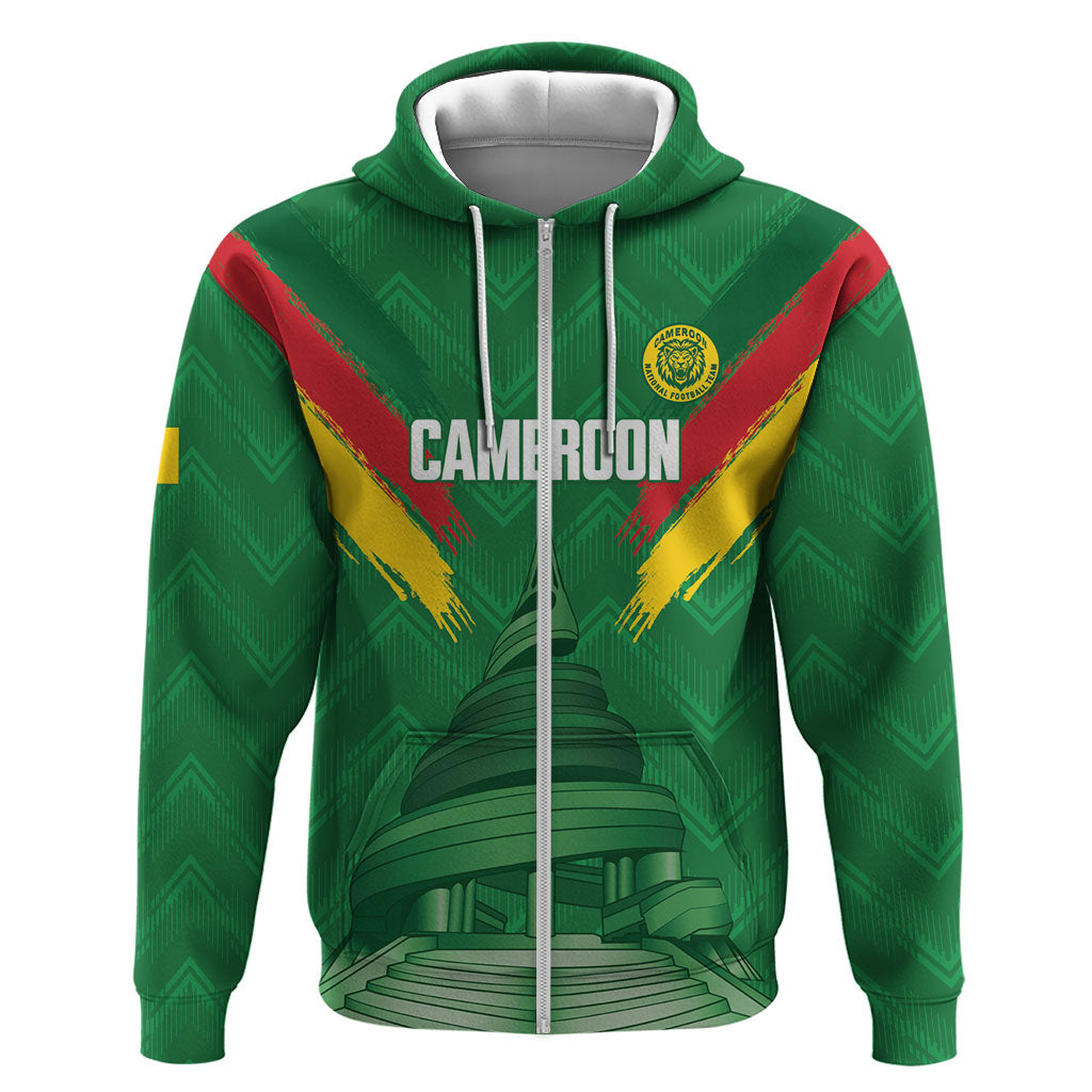 Cameroon Football Custom Hoodie Reunification Monument Les Lionnes Indomptables