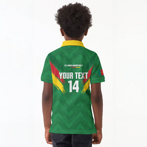 Cameroon Football Custom Kid Polo Shirt Reunification Monument Les Lionnes Indomptables