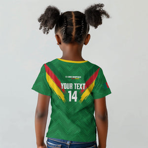 Cameroon Football Custom Kid T shirt Reunification Monument Les Lionnes Indomptables