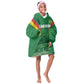 Cameroon Football Custom Kid Wearable Blanket Hoodie Reunification Monument Les Lionnes Indomptables