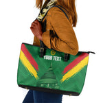 Cameroon Football Custom Leather Tote Bag Reunification Monument Les Lionnes Indomptables