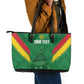Cameroon Football Custom Leather Tote Bag Reunification Monument Les Lionnes Indomptables