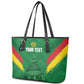Cameroon Football Custom Leather Tote Bag Reunification Monument Les Lionnes Indomptables