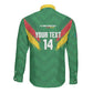 Cameroon Football Custom Long Sleeve Button Shirt Reunification Monument Les Lionnes Indomptables