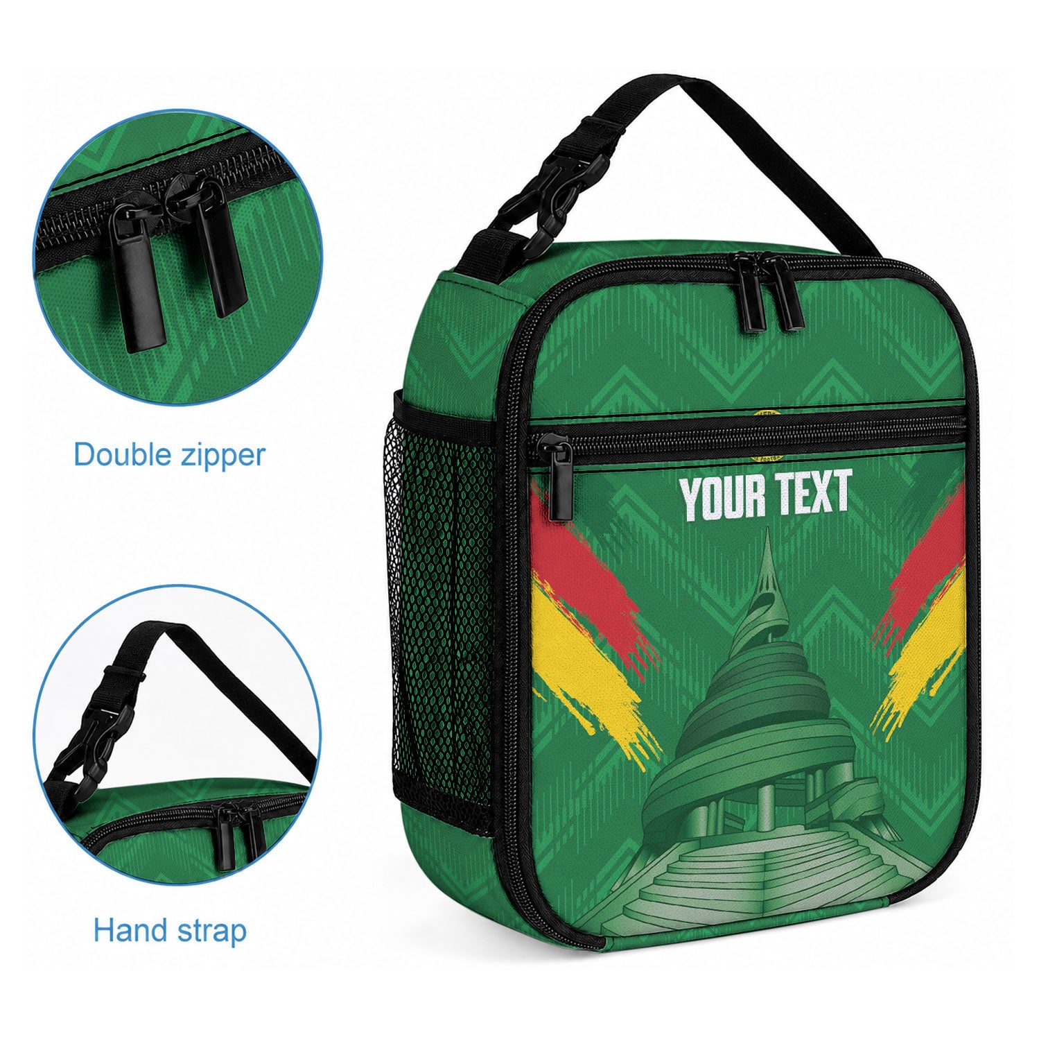 Cameroon Football Custom Lunch Bag Reunification Monument Les Lionnes Indomptables