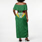 Cameroon Football Custom Off Shoulder Maxi Dress Reunification Monument Les Lionnes Indomptables