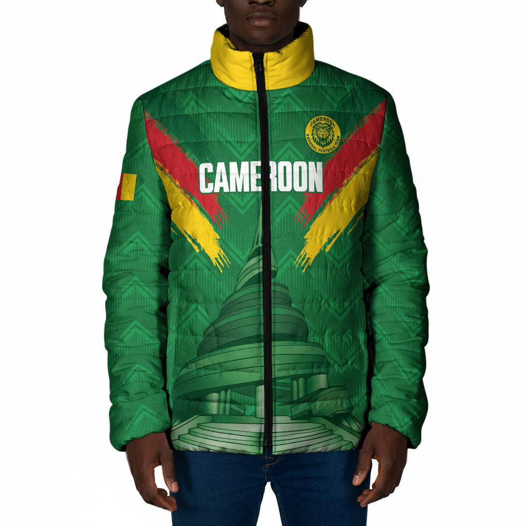 Cameroon Football Custom Padded Jacket Reunification Monument Les Lionnes Indomptables
