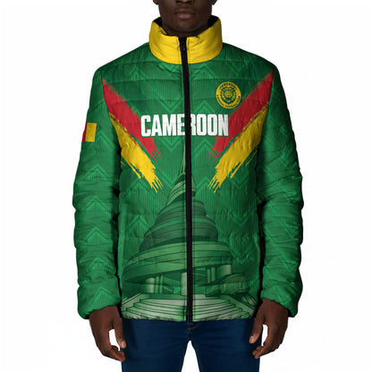 Cameroon Football Custom Padded Jacket Reunification Monument Les Lionnes Indomptables
