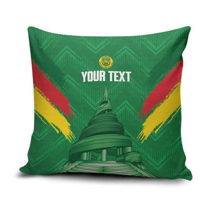 Cameroon Football Custom Pillow Cover Reunification Monument Les Lionnes Indomptables