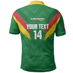 Cameroon Football Custom Polo Shirt Reunification Monument Les Lionnes Indomptables