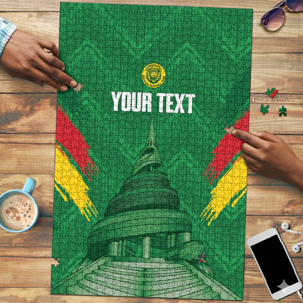 Cameroon Football Custom Puzzle Reunification Monument Les Lionnes Indomptables