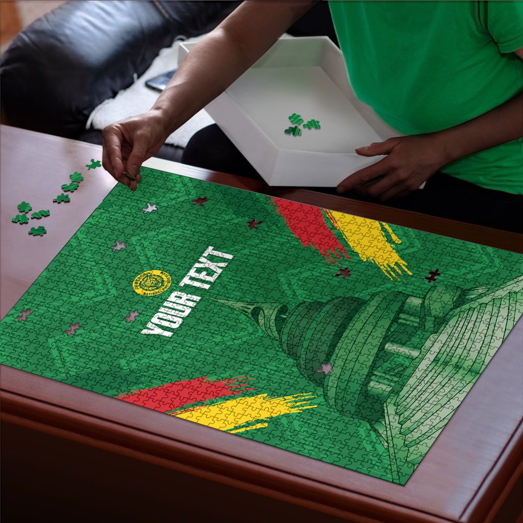 Cameroon Football Custom Puzzle Reunification Monument Les Lionnes Indomptables