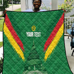 Cameroon Football Custom Quilt Reunification Monument Les Lionnes Indomptables
