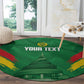 Cameroon Football Custom Round Carpet Reunification Monument Les Lionnes Indomptables