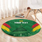 Cameroon Football Custom Round Carpet Reunification Monument Les Lionnes Indomptables