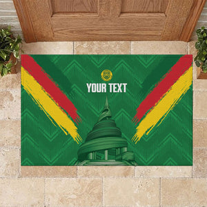 Cameroon Football Custom Rubber Doormat Reunification Monument Les Lionnes Indomptables