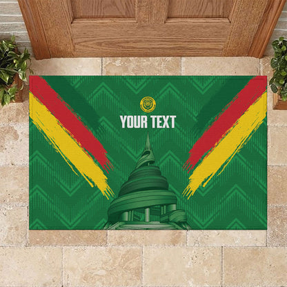 Cameroon Football Custom Rubber Doormat Reunification Monument Les Lionnes Indomptables