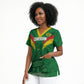 Cameroon Football Custom Scrub Top Reunification Monument Les Lionnes Indomptables