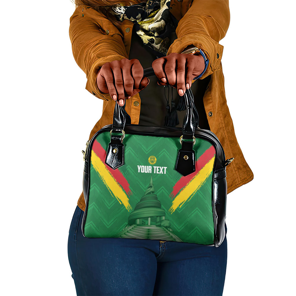 Cameroon Football Custom Shoulder Handbag Reunification Monument Les Lionnes Indomptables