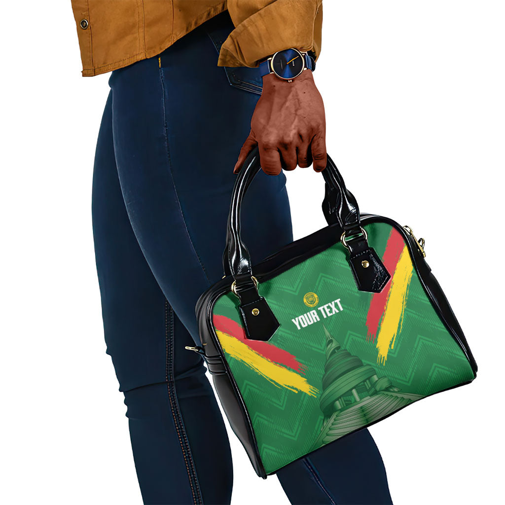 Cameroon Football Custom Shoulder Handbag Reunification Monument Les Lionnes Indomptables