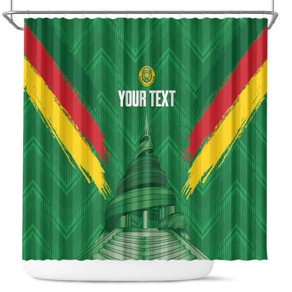 Cameroon Football Custom Shower Curtain Reunification Monument Les Lionnes Indomptables