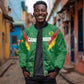 Cameroon Football Custom Sleeve Zip Bomber Jacket Reunification Monument Les Lionnes Indomptables