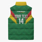 Cameroon Football Custom Sleeveless Puffer Jacket Reunification Monument Les Lionnes Indomptables
