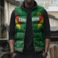 Cameroon Football Custom Sleeveless Puffer Jacket Reunification Monument Les Lionnes Indomptables
