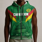 Cameroon Football Custom Sleeveless Zip Hoodie Reunification Monument Les Lionnes Indomptables