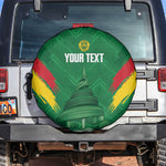 Cameroon Football Custom Spare Tire Cover Reunification Monument Les Lionnes Indomptables