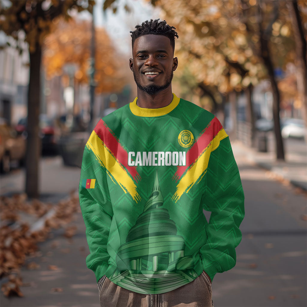 Cameroon Football Custom Sweatshirt Reunification Monument Les Lionnes Indomptables