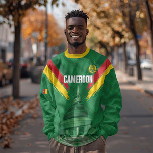 Cameroon Football Custom Sweatshirt Reunification Monument Les Lionnes Indomptables