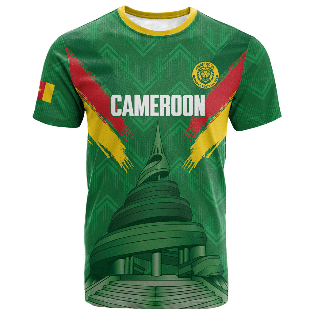 Cameroon Football Custom T shirt Reunification Monument Les Lionnes Indomptables