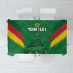 Cameroon Football Custom Tablecloth Reunification Monument Les Lionnes Indomptables