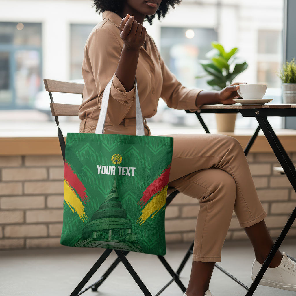 Cameroon Football Custom Tote Bag Reunification Monument Les Lionnes Indomptables