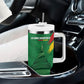 Cameroon Football Custom Tumbler With Handle Reunification Monument Les Lionnes Indomptables