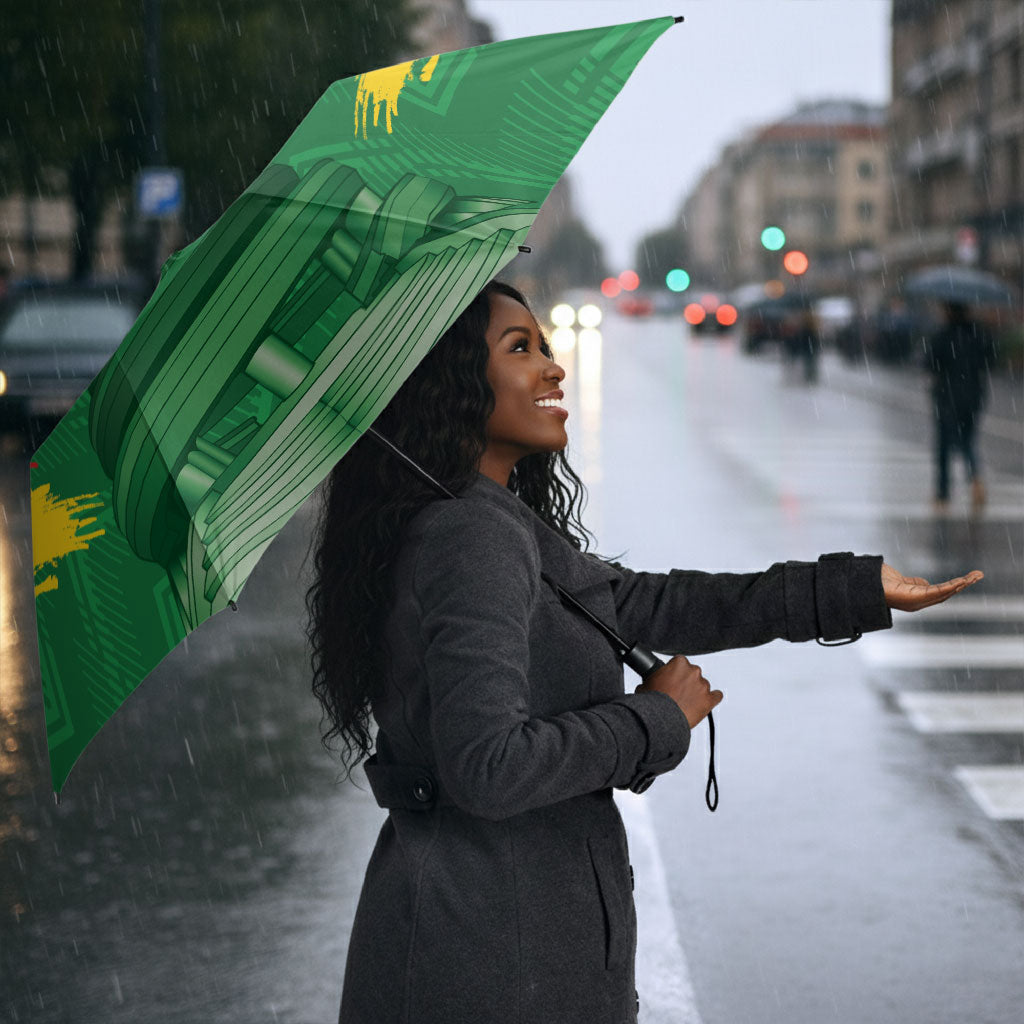Cameroon Football Custom Umbrella Reunification Monument Les Lionnes Indomptables