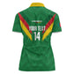 Cameroon Football Custom Women Polo Shirt Reunification Monument Les Lionnes Indomptables