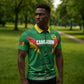 Cameroon Football Custom Zipper Polo Shirt Reunification Monument Les Lionnes Indomptables