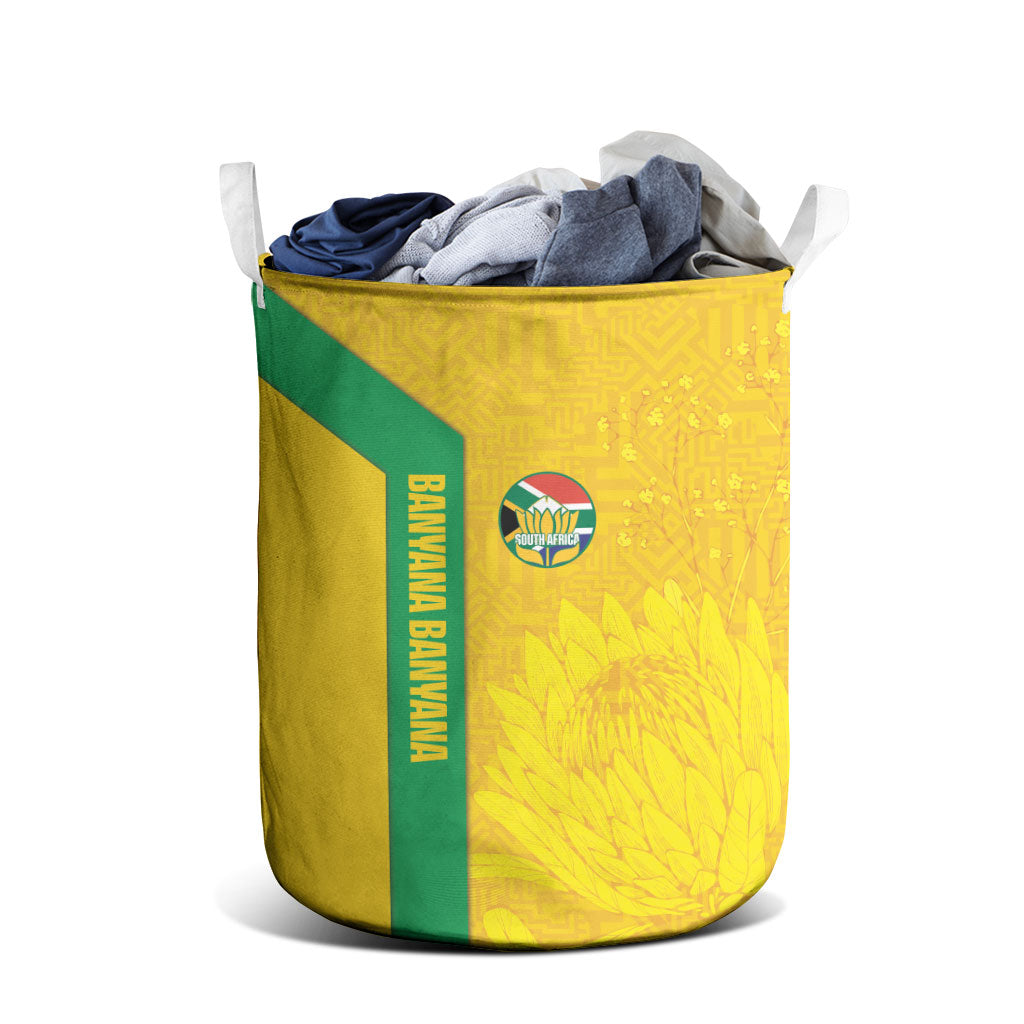 South Africa Soccer Laundry Basket Banyana Banyana Protea Yellow Version