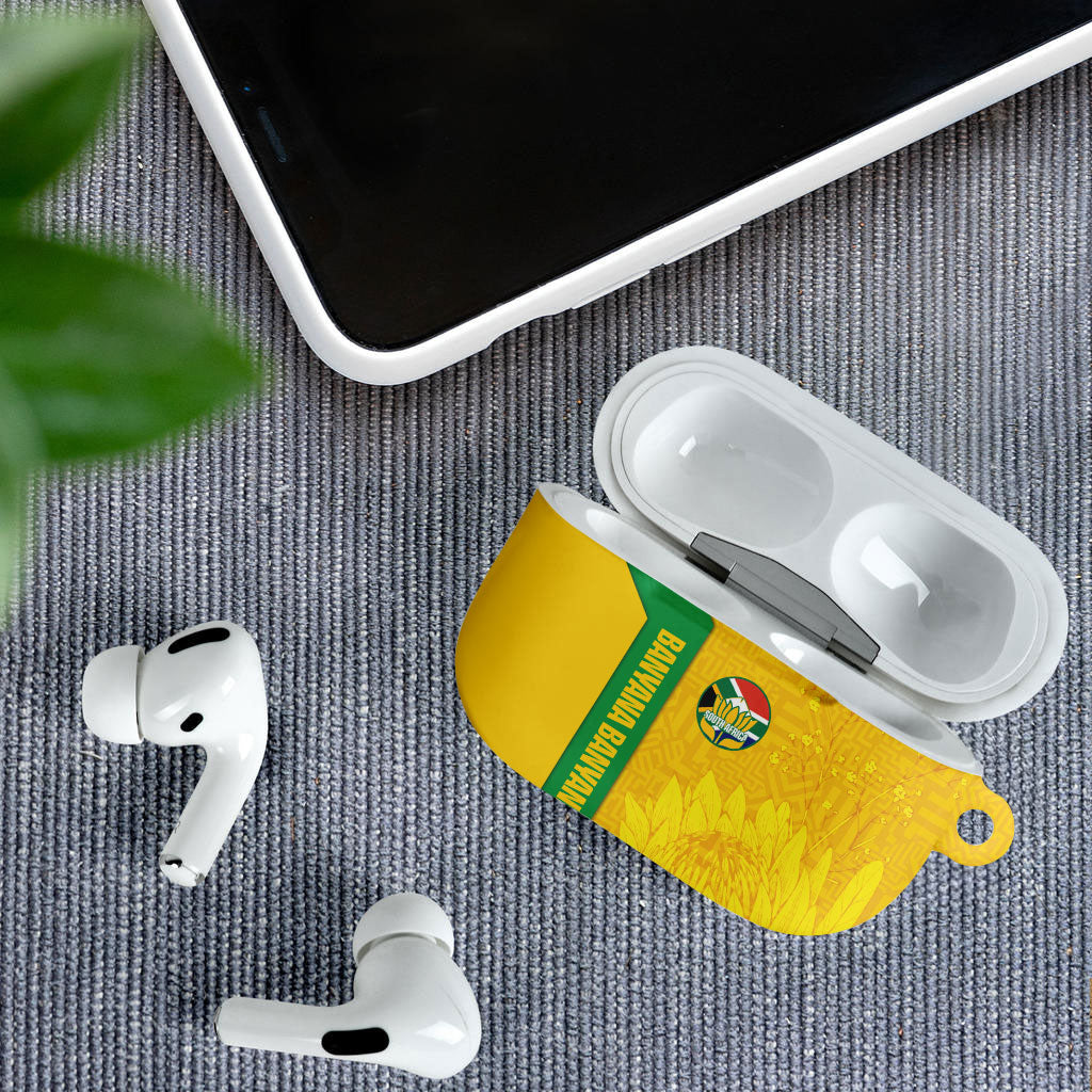 South Africa Soccer AirPods Case Banyana Banyana Protea Yellow Version