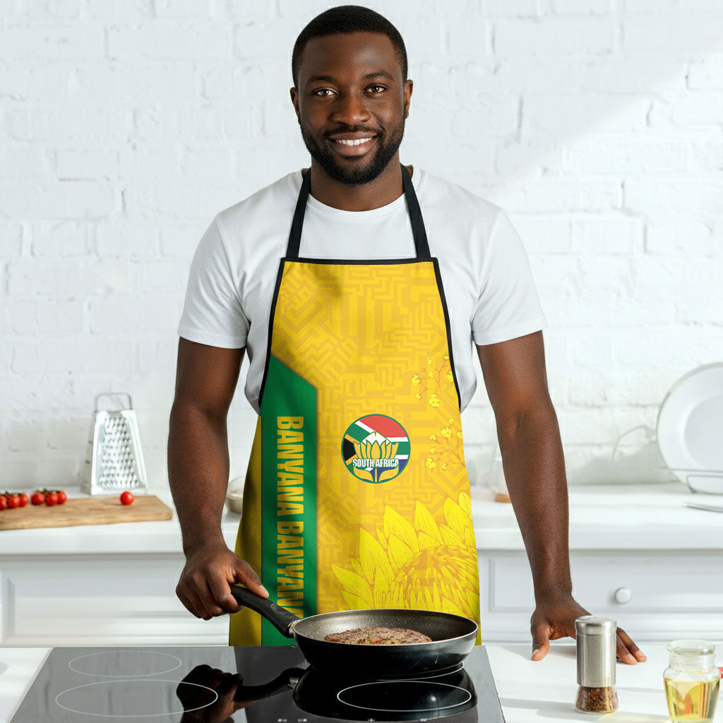 South Africa Soccer Apron Banyana Banyana Protea Yellow Version