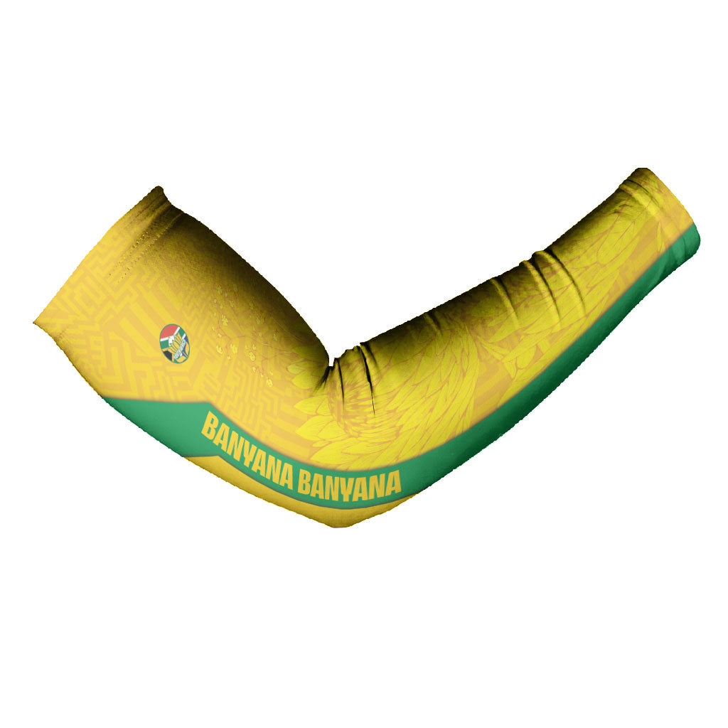 South Africa Soccer Custom Arm Sleeves Banyana Banyana Protea Yellow Version