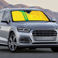 South Africa Soccer Auto Sun Shade Banyana Banyana Protea Yellow Version