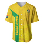South Africa Soccer Custom Baseball Jersey Banyana Banyana Protea Yellow Version